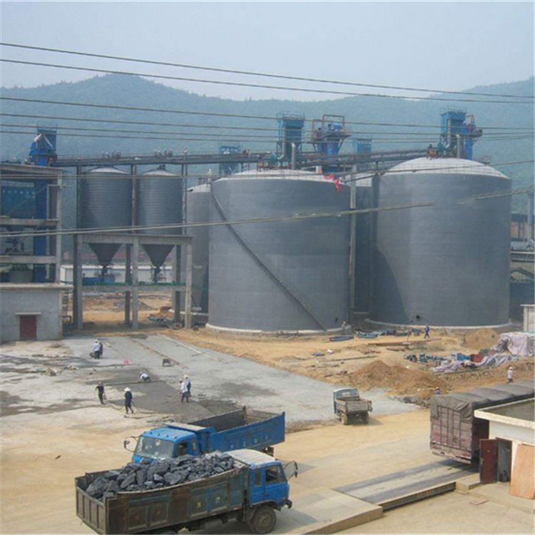 黔东南水泥钢板仓2座3000吨青岛项目进入施工